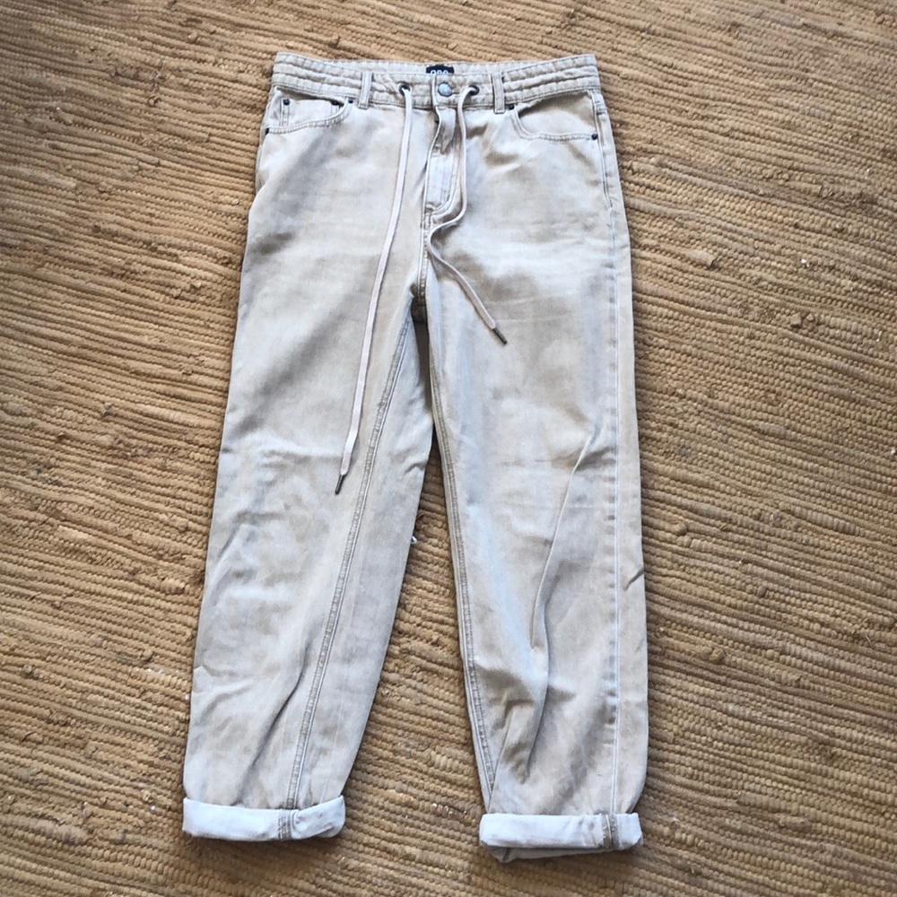 BDG boyfriend pants with shoe lace drawstring